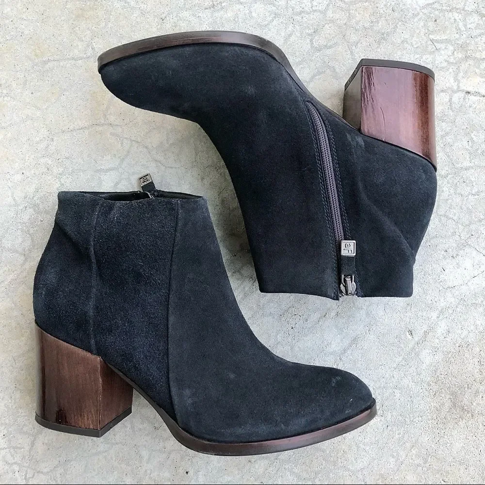 Alberto Fermani suede ankle boots booties blue gray 36